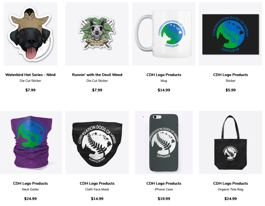 STICKERS & NONAPPAREL PRODUCTS CONSERVATION DOGS OF HAWAII
